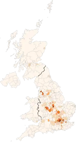 Asian/Asian British: Indian (2.3%)