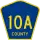 County Road 10A marker