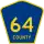 County Road 64 marker