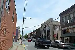 Looking east on Main Street toward the Court Street intersection in downtown Paintsville