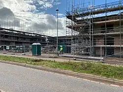 Cranbrook Town Centre under construction.