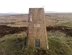 The Ordnance Survey triangulation station at Crow Knowl