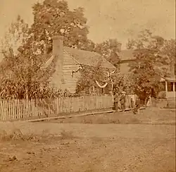 The Old Tailor Shop, which Ex-Pres. Johnson once occupied astailor, by L.W. Keen