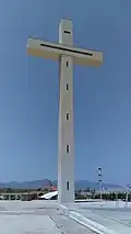 Wayside cross in El Arenal, Jalisco, Mexico.