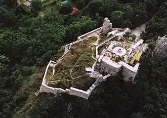 Medieval castle in Csókakő