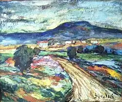 Tuscan Landscape, Oil on Canvas,18 x 24in, Private Collection CV