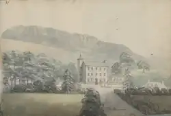 Old Nannau sketch by Moses Griffith 1797, built by Huw Nanney, circa 1697.[46][126]