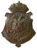Dalmatian Landwehr badge from the 1870s