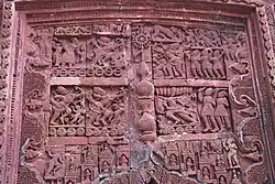 Terracotta relief at Damodar temple.