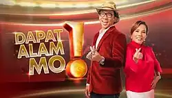 An image of Kim Atienza and Susan Enriquez side by side, doing a heart sign with their hand. The show title is displayed on the left side of the image.