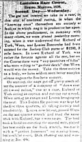 Day 2 Results Spring Meeting Louisiana Jockey Club The Times Picayune Thu Apr 12 1838