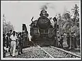 C53 05 pulling a train which carries the members of the United Nations Trilateral Commission, December 1948
