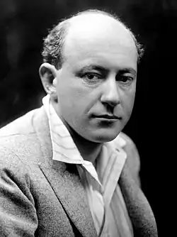 Black-and-white head shot of DeMille