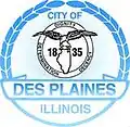 Official seal of Des Plaines, Illinois