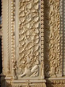 Detailed Stone work, Karni Mata Temple, Bikaner Rajasthan