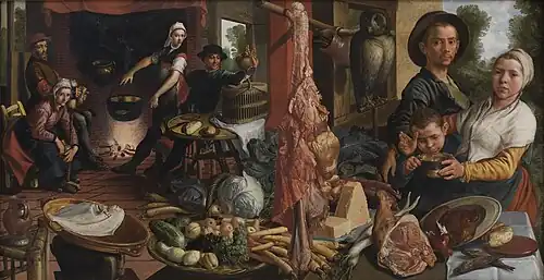Pieter Aertsen, 1565–1575, The Fat Kitchen. An Allegory