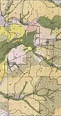 Detail of USDA soil survey of Grenada County, 1915