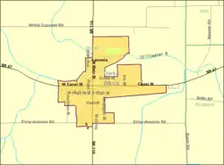Detailed map of Ansonia