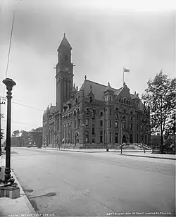 U.S. Post Office and Courthouse (Detroit Federal Building), Detroit, Michigan (1890–97, demolished 1931).