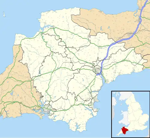 Axminster is located in Devon