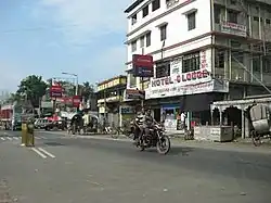 A public road in Dhupguri, March 2018