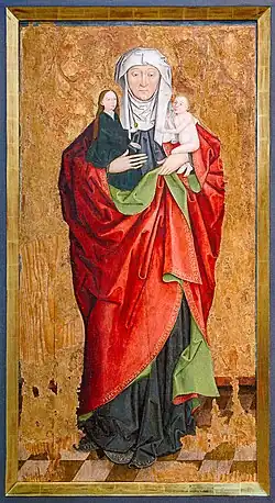 Saint Anne, the Virgin and Christ (1490) by Jörg Stocker