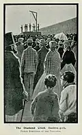 'The Diamond Creek Bushrangers: Public Execution of the Prisoners', from Tales of Old Times: Early Australian Incident and Adventure by C. H. Chomley (1903).
