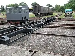 Transfer table at Didcot Railway Centre.
