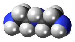 Spacefill model of diethylenetriamine