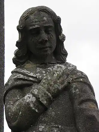 The calvary at Dinéault-John the Evangelist