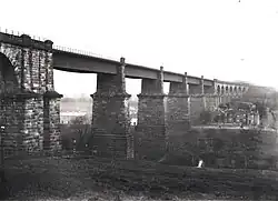 A 1903 view before the addition brick strengthening piers