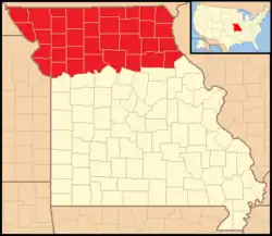Map of the diocese in its final form.