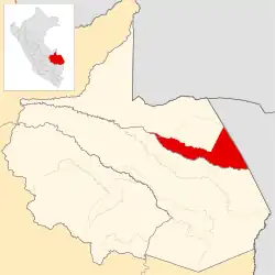 Location of Tahuamanu in the Tahuamanu province
