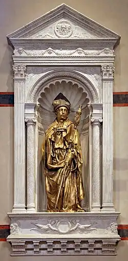 Saint Louis of Toulouse and its (copied) niche for Orsanmichele, 1423–25