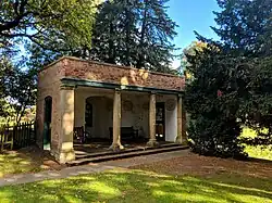 Doric Temple and attached bridge 200 metres south-east of Wollaton Hall