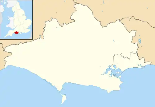 Maps of castles in England by county: B–K is located in Dorset