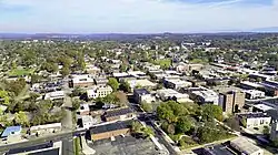 Downtown Cleveland from the air