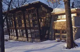 The house in 1956, near the completion of the Herb Fritz master bedroom addition.