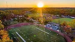 View of Landreth Field Sunset