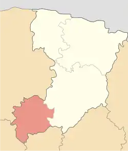 Location of Dubno Raion