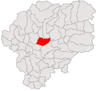 Location in Bistrița-Năsăud County