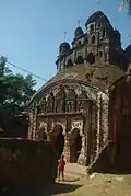 Jorbangla temple of Durga with Navaratna tower at Bali dewanganj