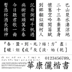 DynaFont LiKaishu (華康儷楷書)