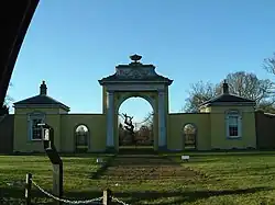 Lodges and arched Gateway to Dyrham Park