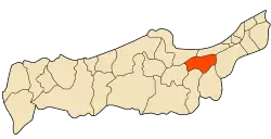 Location of Sidi Rached within Tipaza Province