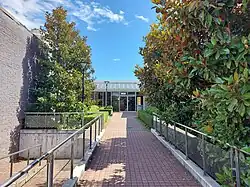 This is an image of the entrance to the Mount Lawley campus, home to the Western Australian Academy of Performing Arts (or WAAPA).