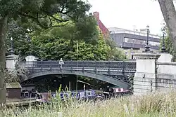 Cumberland Footbridge over Grand Union Canal to Outer Circle, Regents Park