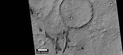 Dunes and craters, as seen by HiRISE under HiWish program