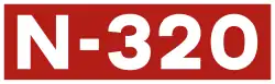 National road N-320 shield}}