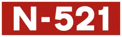 National road N-521 shield}}